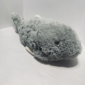 Pillow Pets Peewees Gray Sharky Shark Plush Stuffed Animal 15”